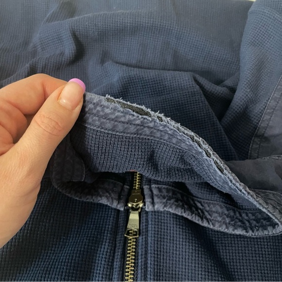Banana Republic‎ Waffle Zip Up - Picture 7 of 7